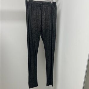 Sarah Pacini Black Silver Speckled Leggings